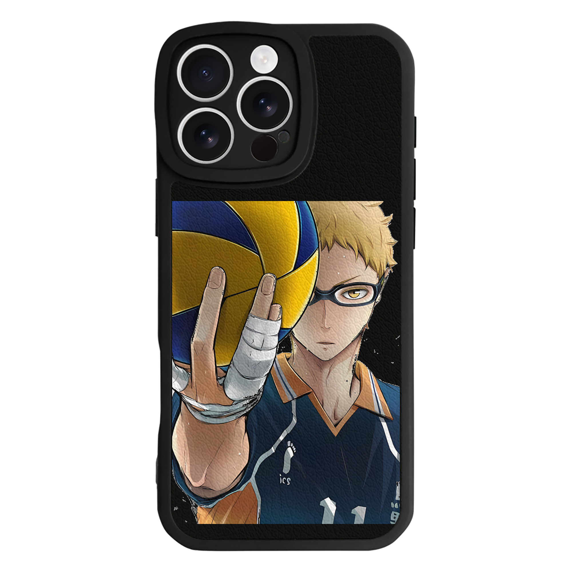 （画像用） ハイキュー!! Haikyu!! 【iPhone 16シリーズ対応】シリコンスマホケース（レザー調） 材質：シリコン